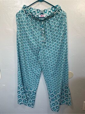 Teal Wide Leg Lightweight Flowy Pants